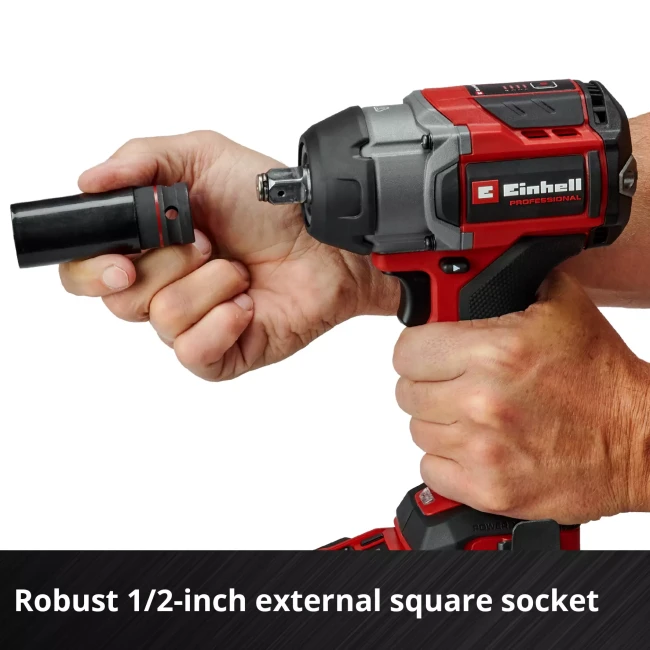 Ударний гайковерт акумуляторний безщітковий Einhell Professional TP-CW 18/750-C Li BL-Solo (4510065) Ударний гайковерт акумуляторний безщітковий Einhell Professional TP-CW 18/750-C Li BL-Solo (4510065)