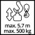Тельфер електричний Einhell TC-EH 500 (2255140)