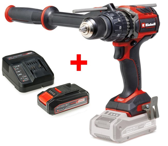 Набір ударний безщітковий акумуляторний шуруповерт Einhell TP-CD 18/120 Li-i BL + Starter-Kit 2.5 Аh (4514310, 4512097) Набір ударний безщітковий акумуляторний шуруповерт Einhell TP-CD 18/120 Li-i BL + Starter-Kit 2.5 Аh (4514310, 4512097)