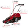 Акция! Набор газонокосилка аккумуляторная Einhell GE-CM 36/43 Li M - Solo + зарядное устройство и 2 аккумулятора 18V 3,0 Ah (3413246,4512098)