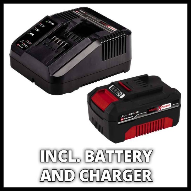 Набір ударний безщітковий акумуляторний шуруповерт Einhell TP-CD 18/120 Li-i BL + Starter-Kit 4.0 Аг (4514310, 4512042)