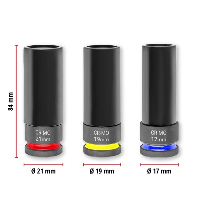 Набір ударних головок Einhell, 3 шт (109263)