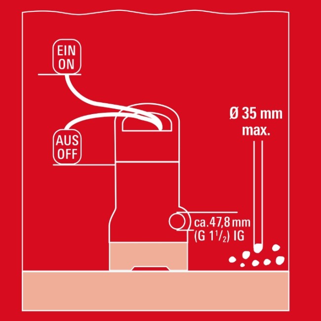 Насос для брудної води Einhell GC-DP 9035 N (4170778) Насос для брудної води Einhell GC-DP 9035 N (4170778)