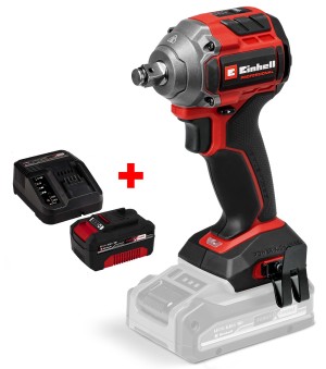 Набор Ударный гайковерт бесщеточный аккумуляторный Einhell Professional TP-CW 18/260-C Li BL - Solo + зарядное устройство и аккумулятор 18V 4,0 Ah (4510090, 4512042) Набор Ударный гайковерт бесщеточный аккумуляторный Einhell Professional TP-CW 18/260-C Li BL - Solo + зарядное устройство и аккумулятор 18V 4,0 Ah (4510090, 4512042)