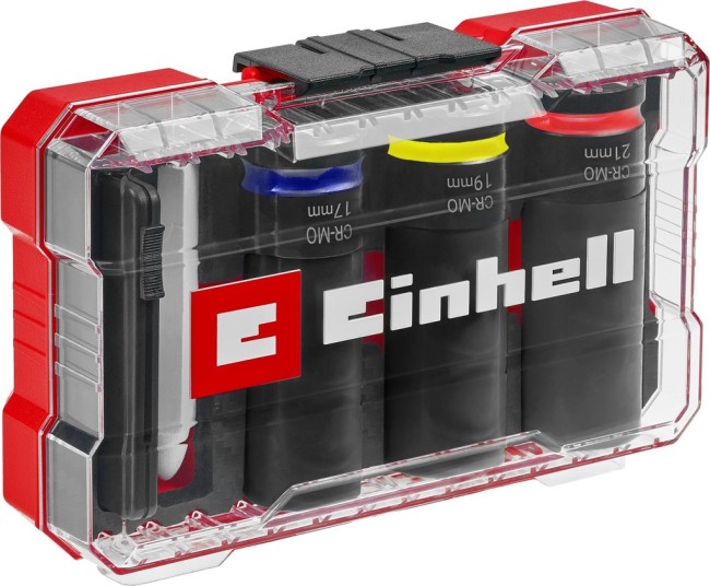 Набір ударних головок Einhell, 3 шт, вимірювач протектора і біла крейда для шин (109273)
