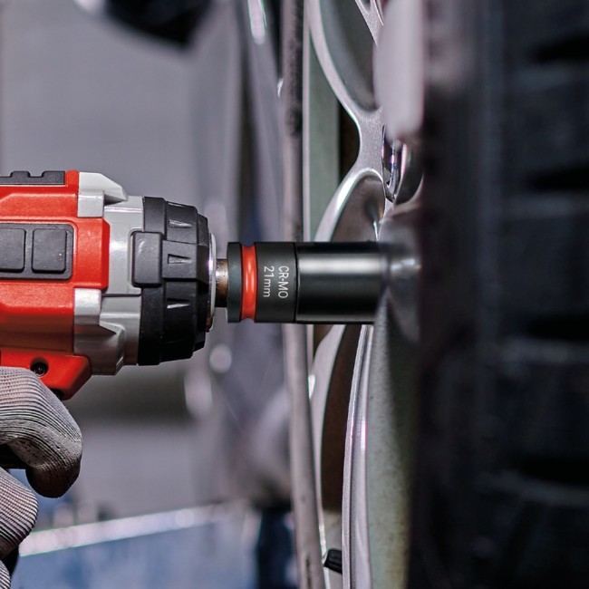 Набір ударних головок Einhell, 3 шт, вимірювач протектора і біла крейда для шин (109273)