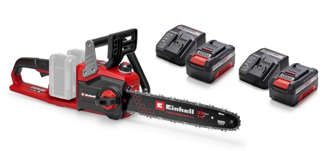 Набір Пила ланцюгова безщіткова Einhell GP-LC 36/35 Li Kit 2х4.0 Ah (4501780, 2 х 4512042) Набір Пила ланцюгова безщіткова Einhell GP-LC 36/35 Li Kit 2х4.0 Ah (4501780, 2 х 4512042)