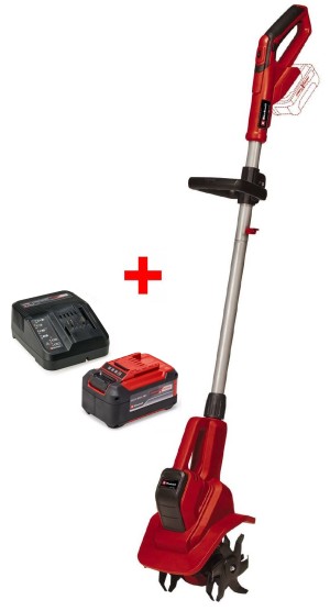 Набор культиватор аккумуляторный Einhell GE-CR 18/20 Li E Solo + зарядное устройство и аккумулятор 18V 5,2 Ah (3431210, 4512147) Набор культиватор аккумуляторный Einhell GE-CR 18/20 Li E Solo + зарядное устройство и аккумулятор 18V 5,2 Ah (3431210, 4512147)