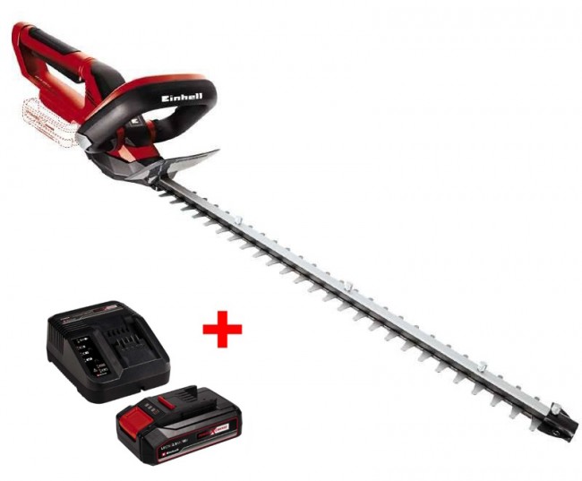 Набір кущоріз акумуляторний Einhell GE-CH 1855/1 Li Solo + зарядний пристрій і акумулятор 18V 2,5 Ah (3410502, 4512097)