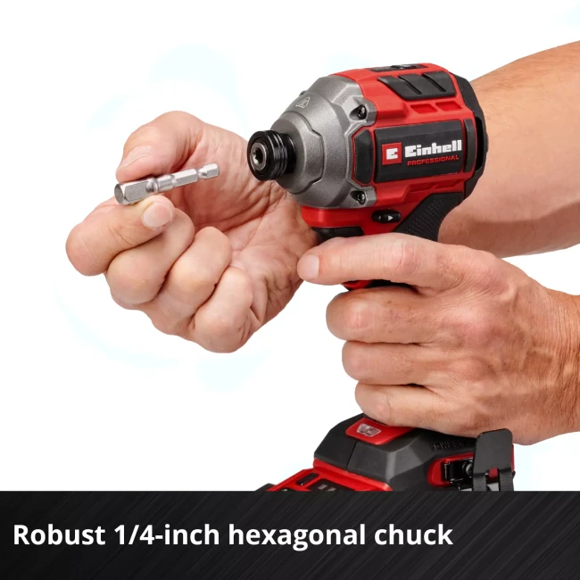 Набір ударна викрутка безщіткова Einhell Professional TP-CI 18/250-C Li BL - Solo + Starter Kit 18V 2,5 Ah (4510095, 4512097) Набір ударна викрутка безщіткова Einhell Professional TP-CI 18/250-C Li BL - Solo + Starter Kit 18V 2,5 Ah (4510095, 4512097)