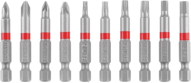 Набір біт 10 шт. Einhell, з карабіном (118623)