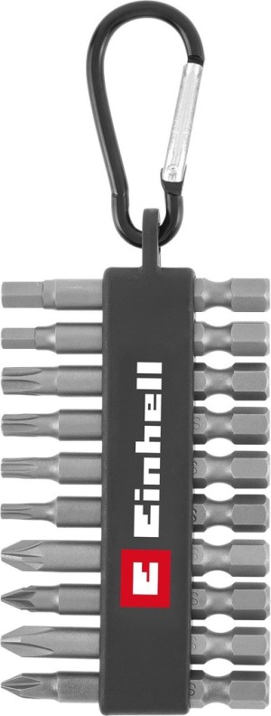 Набір біт 10 шт. Einhell, з карабіном (118623)