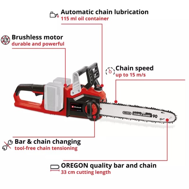 Уценка! Пила цепная бесщеточная аккумуляторная Einhell GP-LC 36/35 Li-Solo (4501780) Уценка! Пила цепная бесщеточная аккумуляторная Einhell GP-LC 36/35 Li-Solo (4501780)
