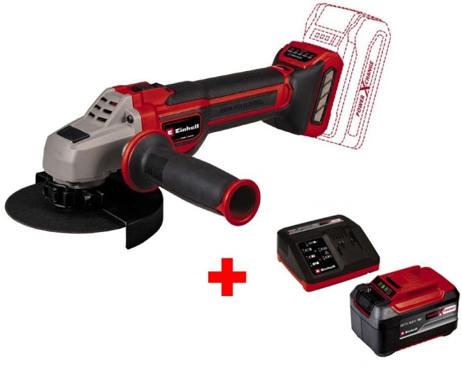 Кутова акумуляторна безщіткова шліфмашина Einhell TP-AG 18/125 CE Q Li - Solo (4431155) Кутова акумуляторна безщіткова шліфмашина Einhell TP-AG 18/125 CE Q Li - Solo (4431155)