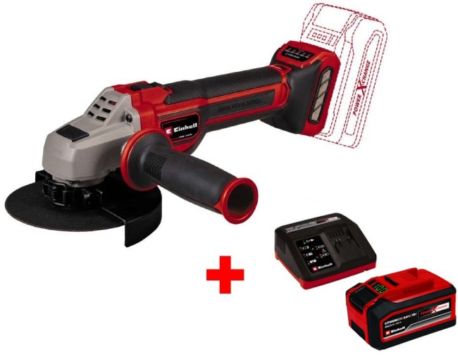 Кутова акумуляторна безщіткова шліфмашина Einhell TP-AG 18/125 CE Q Li - Solo (4431155) Кутова акумуляторна безщіткова шліфмашина Einhell TP-AG 18/125 CE Q Li - Solo (4431155)