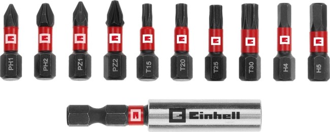 Набір ударних біт 11 шт Einhell, у кишеньковому кейсі (118673)
