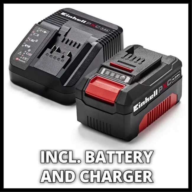 Набір кутова безщіткова шліфмашина Einhell TP-AG 18/125 CE Q Li - Solo + Starter Kit 18V 4,0 Ah (4431155Kit4.0)