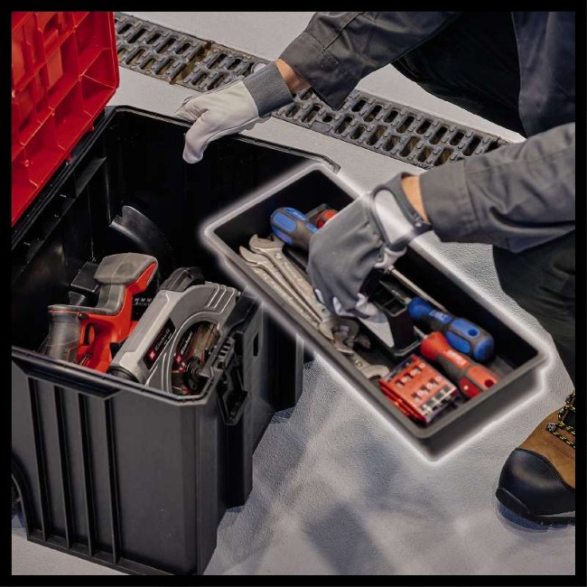 Пластиковый кейс Einhell E-Case L с колесами (4540014)