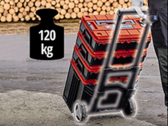 Пластиковый кейс Einhell E-Case L с колесами (4540014) Пластиковый кейс Einhell E-Case L с колесами (4540014)