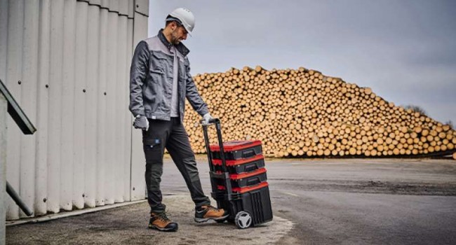 Пластиковый кейс Einhell E-Case L с колесами (4540014) Пластиковый кейс Einhell E-Case L с колесами (4540014)