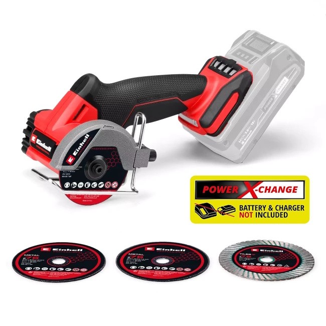 Акумуляторна безщіткова міні-відрізна машинка Einhell Professional TP-CO 18/76-C Li BL-Solo (4432000) Акумуляторна безщіткова міні-відрізна машинка Einhell Professional TP-CO 18/76-C Li BL-Solo (4432000)