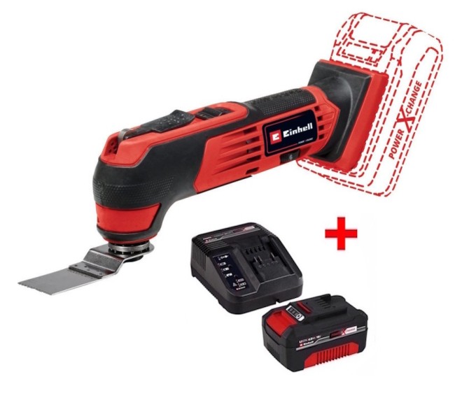 Багатофункціональний інструмент акумуляторний Einhell TE-MG 18/1 Li - Solo (4465195) Багатофункціональний інструмент акумуляторний Einhell TE-MG 18/1 Li - Solo (4465195)