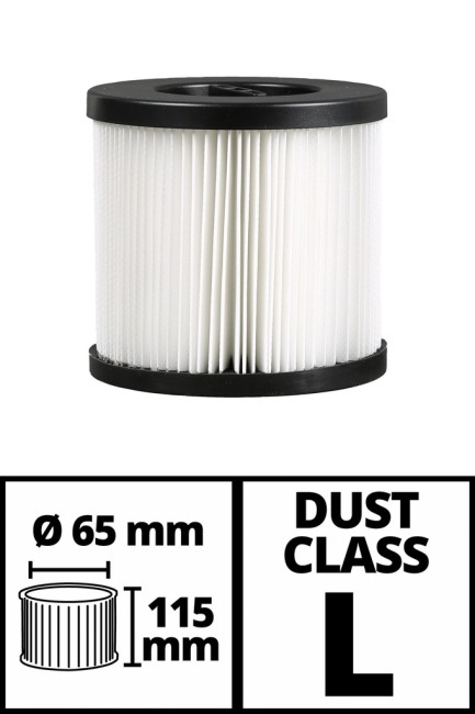 Фільтр гофрований класу L до пилососа 10 л Einhell TP-VC 18/10 Li BL L (2351272)