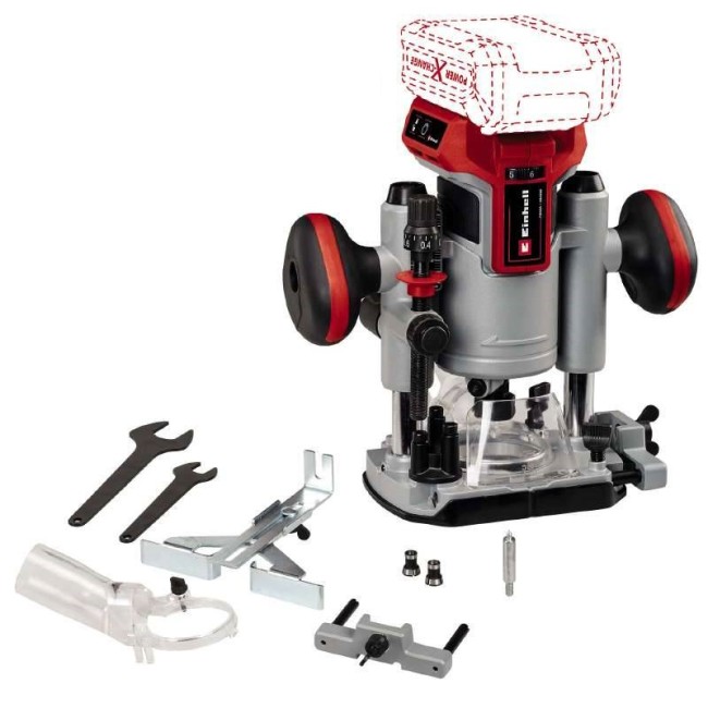 Набір фрезер акумуляторний безщітковий Einhell TP-RO 18 Li BL - Solo + Starter Kit 18V 2,5 Ah (4350411,4512097)