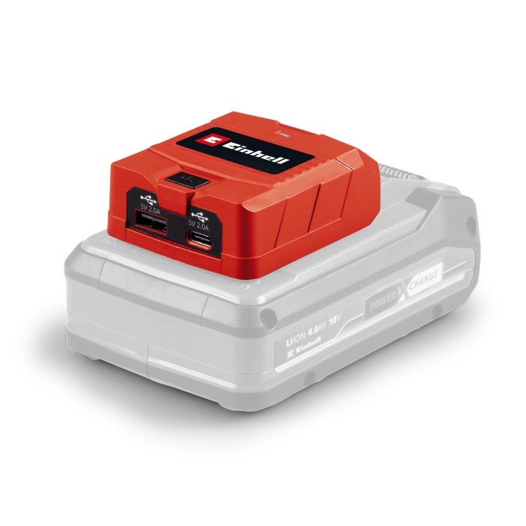 Акумуляторний адаптер для зарядки USB-пристроїв Einhell TC-CP 18 Li USB A/C-Solo (4514148)
