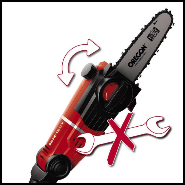 Набор высоторез - кусторез аккумуляторный Einhell GE-HC 18 Li T-Solo + Starter Kit 18V 4,0 Ah (3410800, 4512042)