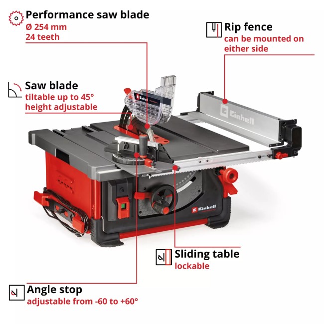 Настольная пила Einhell Professional TP-CC 10 T (4340435) Настольная пила Einhell Professional TP-CC 10 T (4340435)