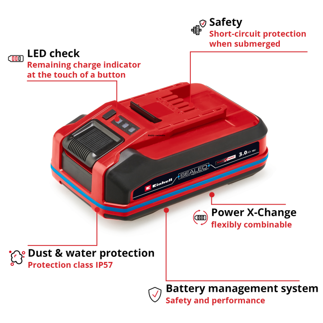 Аккумулятор Einhell PXC PLUS A2 18V 3,0 Ah SEALED (4511618) Аккумулятор Einhell PXC PLUS A2 18V 3,0 Ah SEALED (4511618)