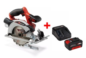 Набір Пила циркулярна акумуляторна Einhell TE-CS 18/165-1 Li + Starter-Kit 4.0 Ah (4331207, 4512042)