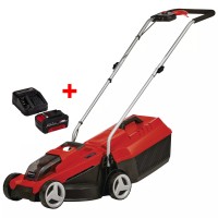 Акция! Набор Газонокосилка аккумуляторная бесщеточная Einhell GE-CM 18/32 Li - Solo + зарядное устройство и аккумулятор 18V 4,0 Ah (3413256K)