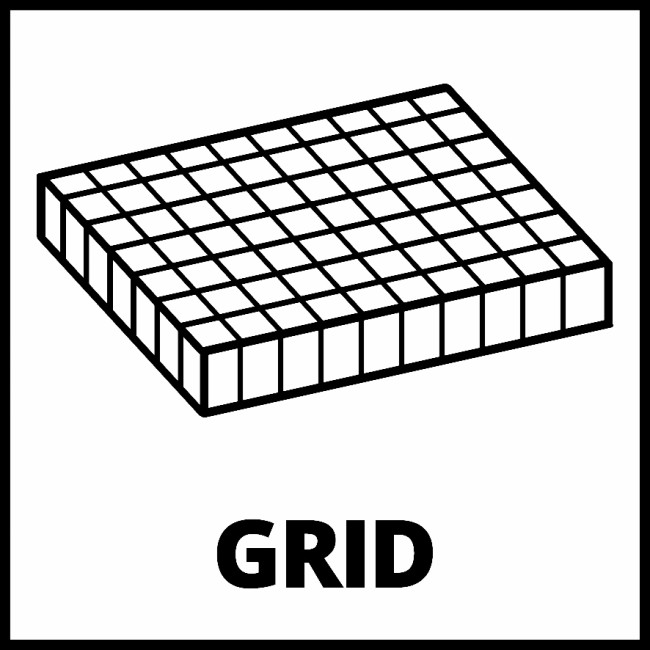 Вкладиш з поролону для кейсів Einhell E-Case S Grid Foam Set (4540013)