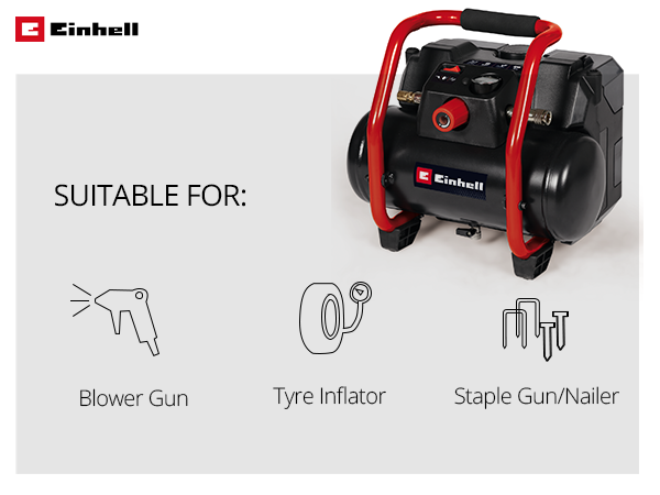 Компресор акумуляторний Einhell TE-AC 36/150 Li OF-Solo (4020415)