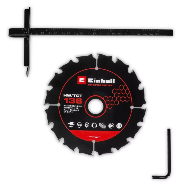 Пила циркулярная бесщеточная аккумуляторная Einhell Professional TP-CS 18/136-C Li BL - Solo (4331240)