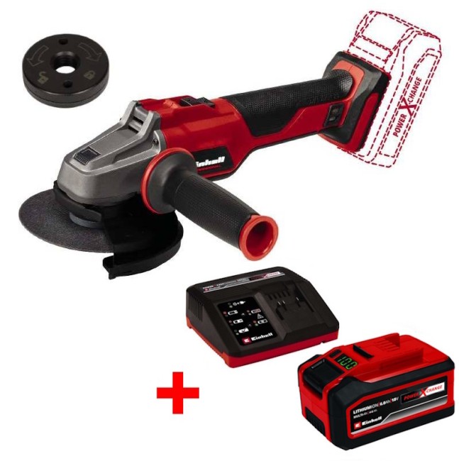 Кутова акумуляторна безщіткова шліфмашина Einhell AXXIO 18/125 Q - Solo (4431151) Кутова акумуляторна безщіткова шліфмашина Einhell AXXIO 18/125 Q - Solo (4431151)