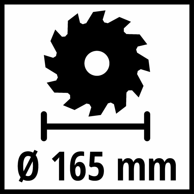 Пила циркулярная аккумуляторная Einhell TE-CS 18/165-2 Li - Solo (4331230)