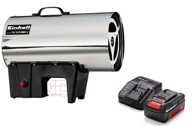 Обігрівач газовий під акумулятор Einhell GE-HG 18/370 Niro Li - Solo (2330805)