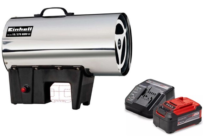 Обігрівач газовий під акумулятор Einhell GE-HG 18/370 Niro Li - Solo (2330805)