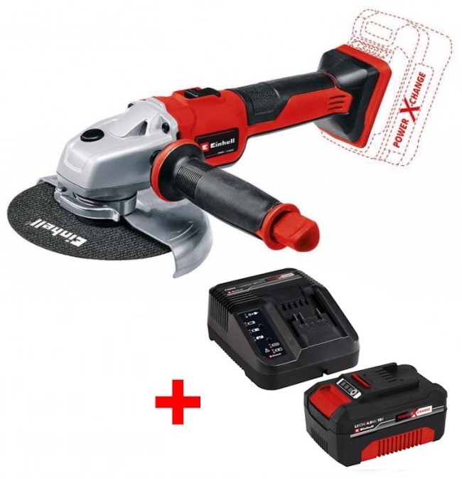 Угловая бесщеточная шлифмашина Einhell TE-AG 18/150 Li BL - Solo 150 мм (4431144)