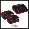 Акция! Набор аккумуляторная газонокосилка Einhell GE-CM 36/43 Li M - Solo + зарядное устройство X-Fastcharger 4 A и 2 аккумулятора 18V 4,0 Ah