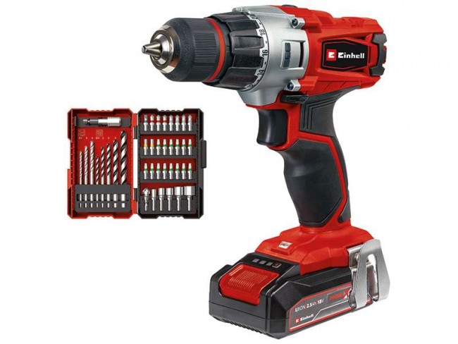 Шуруповерт Einhell TE-CD 18/2 Li +39 (1x2,5 Ah) 