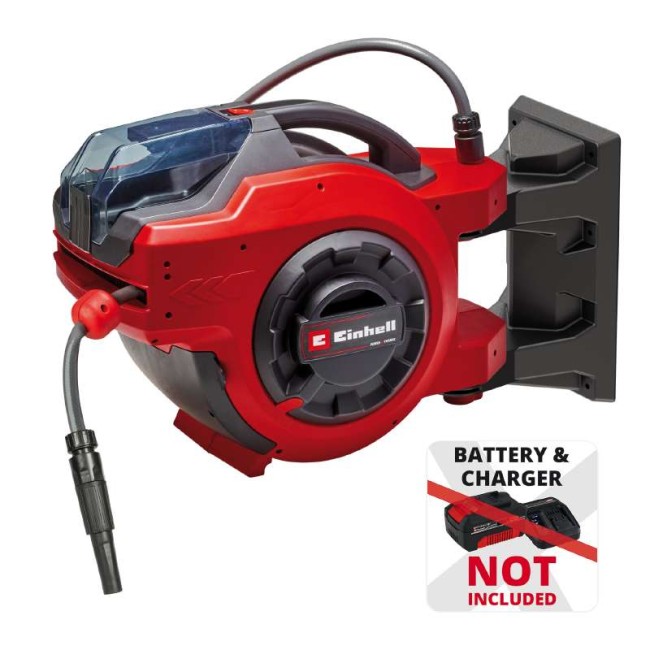 Акумуляторна котушка  зі шлангом 30 м 12,5 мм (1/2 дюйма) Einhell GE-HR 18/30 Li - Solo (4173770)