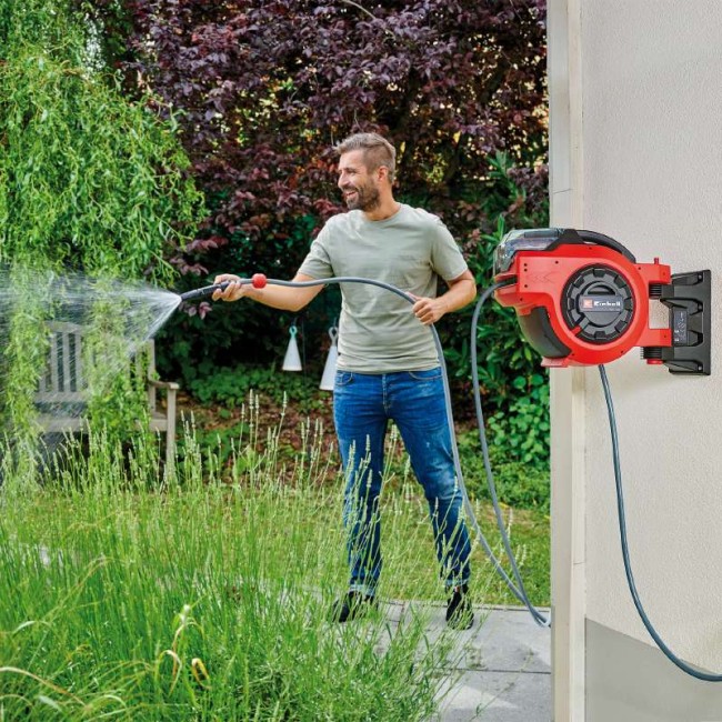 Акумуляторна котушка  зі шлангом 30 м 12,5 мм (1/2 дюйма) Einhell GE-HR 18/30 Li - Solo (4173770)