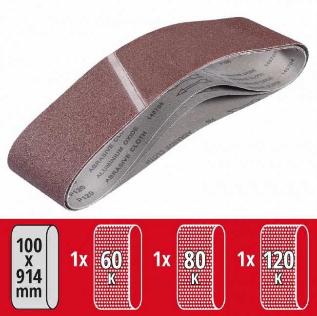 Ленты для точила Einhell TC-US 380/400 (3 шт.) kwb (914605) Ленты для точила Einhell TC-US 380/400 (3 шт.) kwb (914605)