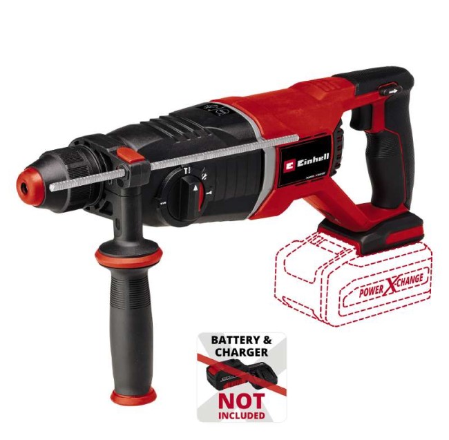 Перфоратор акумуляторний безщітковий Einhell TP-HD 18/26 D Li BL - Solo (4514270) Перфоратор акумуляторний безщітковий Einhell TP-HD 18/26 D Li BL - Solo (4514270)