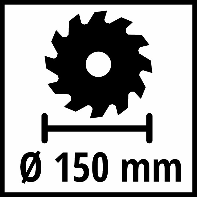 Пила ручна циркулярна акумуляторна Einhell TE-CS 18/150-2 Li-Solo (4331235)