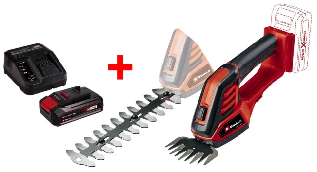 Набір Ножиці акумуляторні Einhell GE-CG 18/100 Li + Starter-Kit 18V 2.5 Ah (3410313Kit 2.5) Набір Ножиці акумуляторні Einhell GE-CG 18/100 Li + Starter-Kit 18V 2.5 Ah (3410313Kit 2.5)